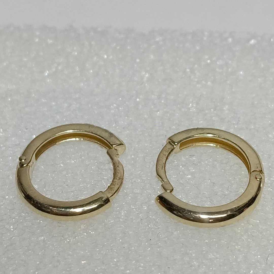 ARETES ARRACADAS LISAS 10K 1.2 GR (NUEVO)