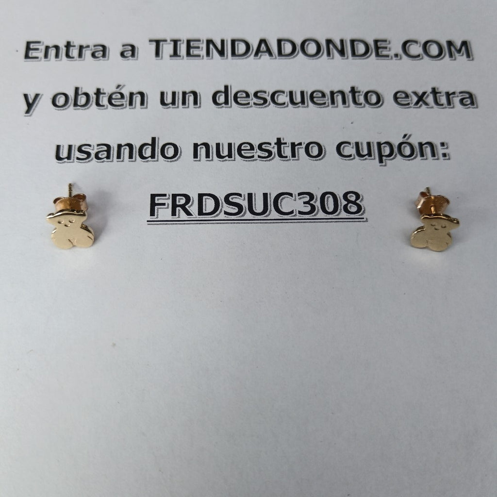 BROQUELES PAR ORO 14 K 1,90 GRMS (SEMINUEVO)