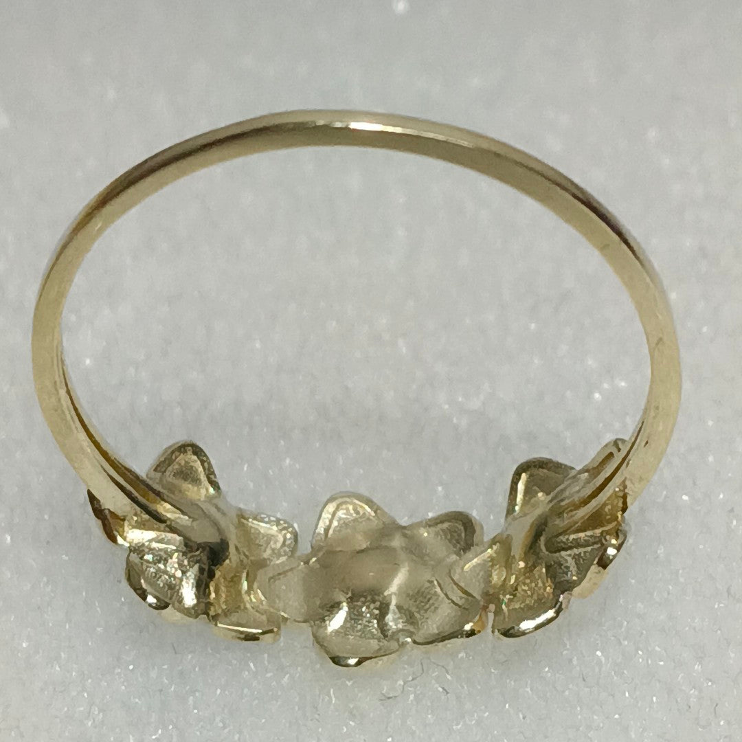 ANILLOS ANILLITO FIG FLORES 10K TALLA 9 1.3 GR (NUEVO)