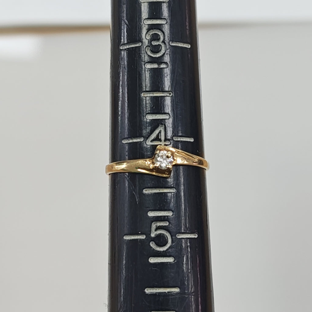 ANILLO ORO 10 K 0.5 GRMS (SEMINUEVO)