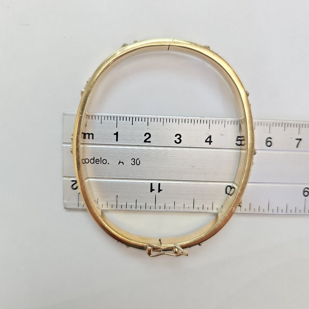 PULSERA RIGIDA ORO 14 K 12 GRMS (SEMINUEVO)