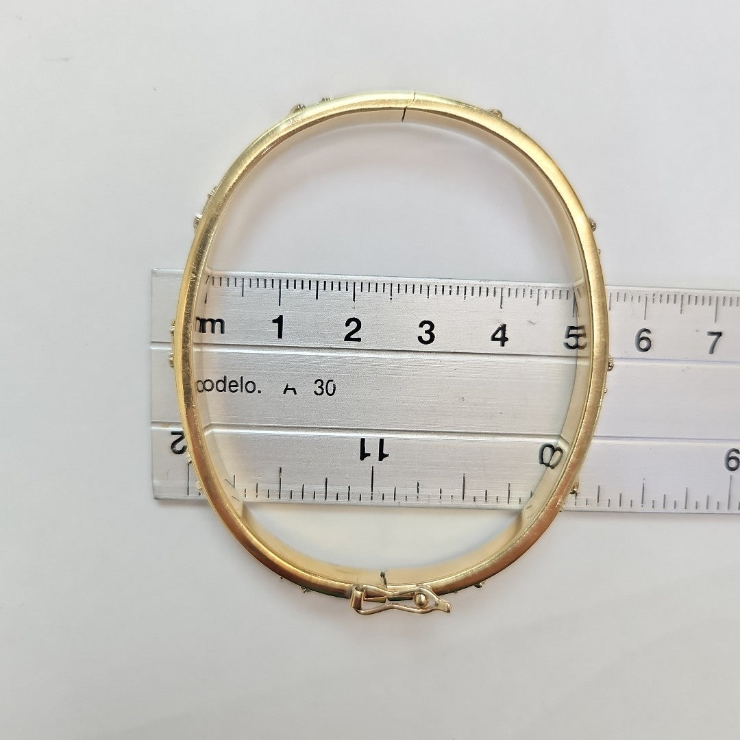 PULSERA RIGIDA ORO 14 K 12 GRMS (SEMINUEVO)