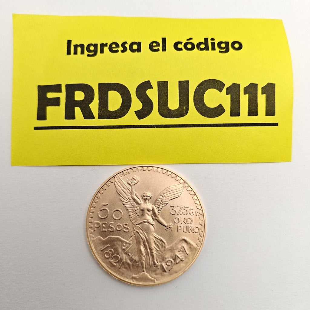 K1 41,60 GRMS 21 K IDENTIFICACIÓN MONEDA NOMINATIVA MONEDAS PESOS 50 PESOS (SEMINUEVO)
