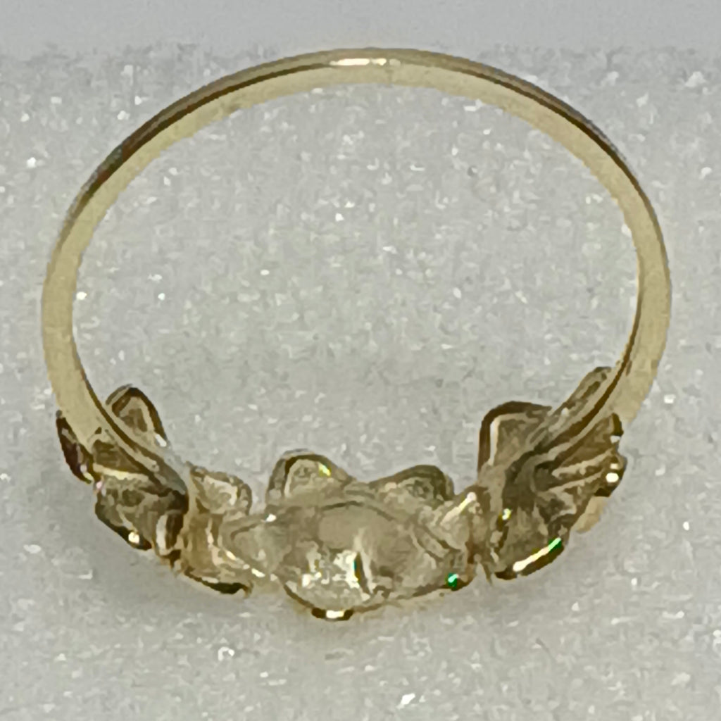 ANILLOS ANILLITO FIG FLORES 10K TALLA 7 1.2 GR (NUEVO)