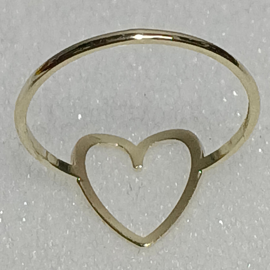 ANILLOS ANILLITO FIG CORAZON 10K TALLA 7 0.8 GR (NUEVO)
