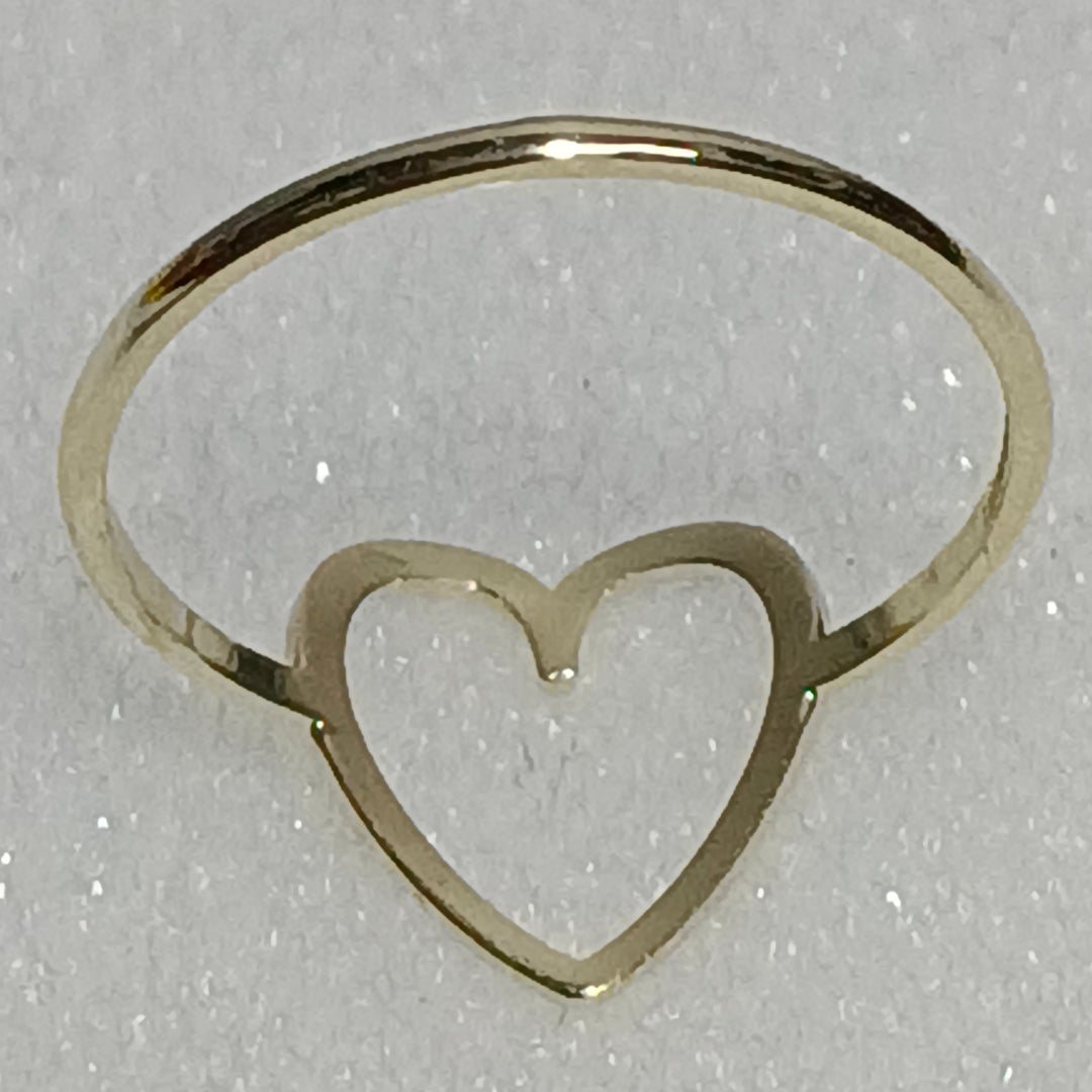 ANILLOS ANILLITO FIG CORAZON 10K TALLA 7 0.8 GR (NUEVO)
