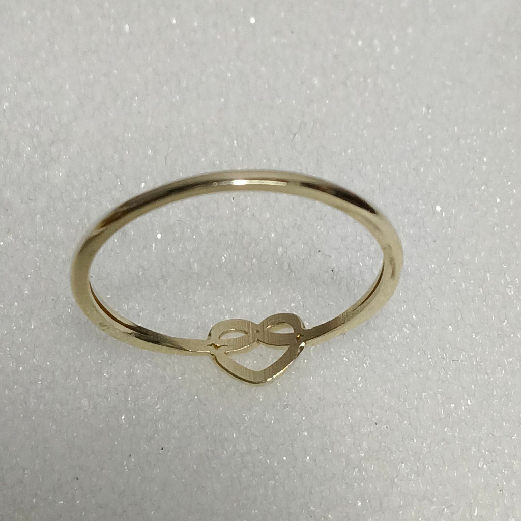ANILLOS ANILLITO FIG CORAZON 10K TALLA 8 0.9 GR (NUEVO)