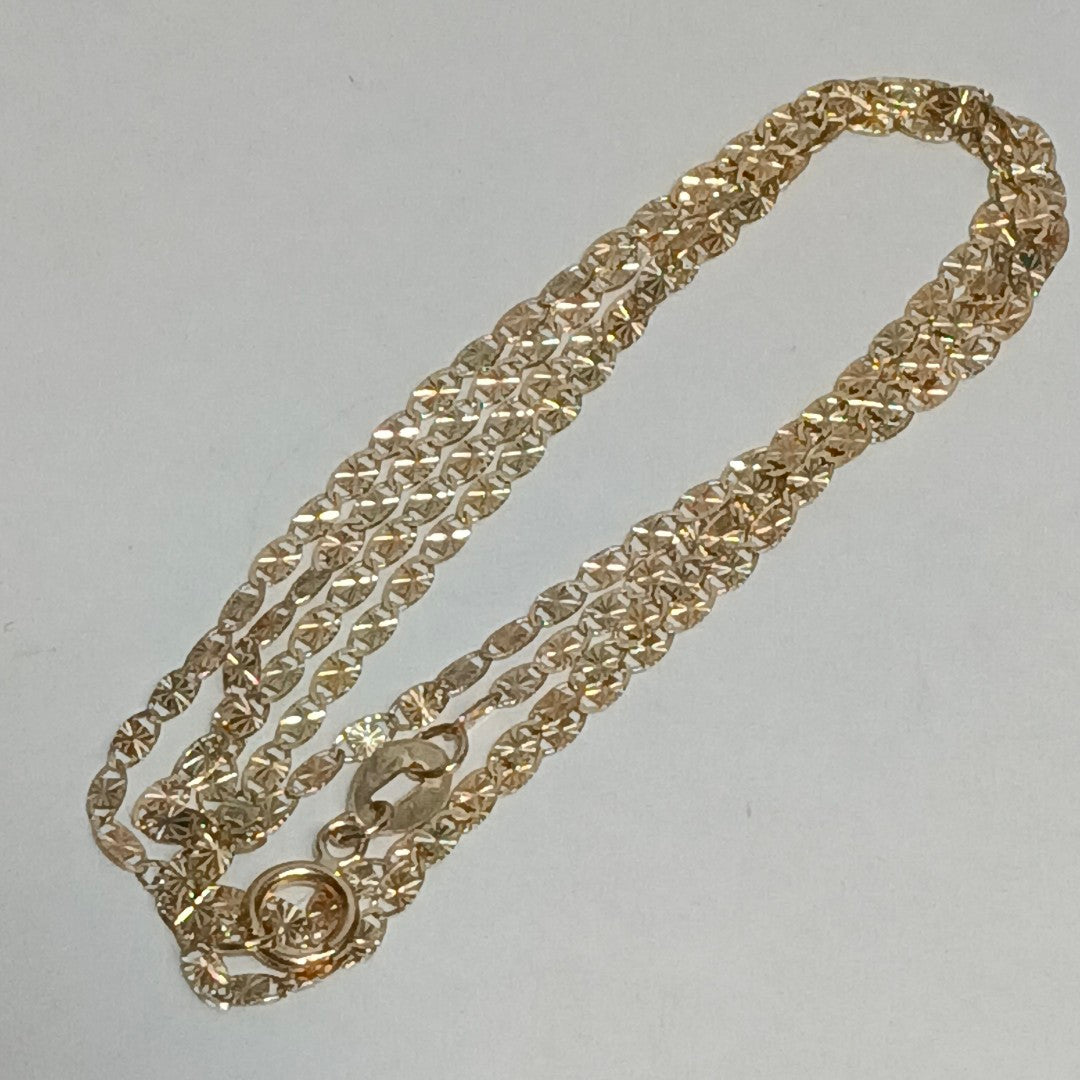 CADENAS TEJIDO GUCHI ORO 10K 55 CM 1.9 GR (NUEVO)