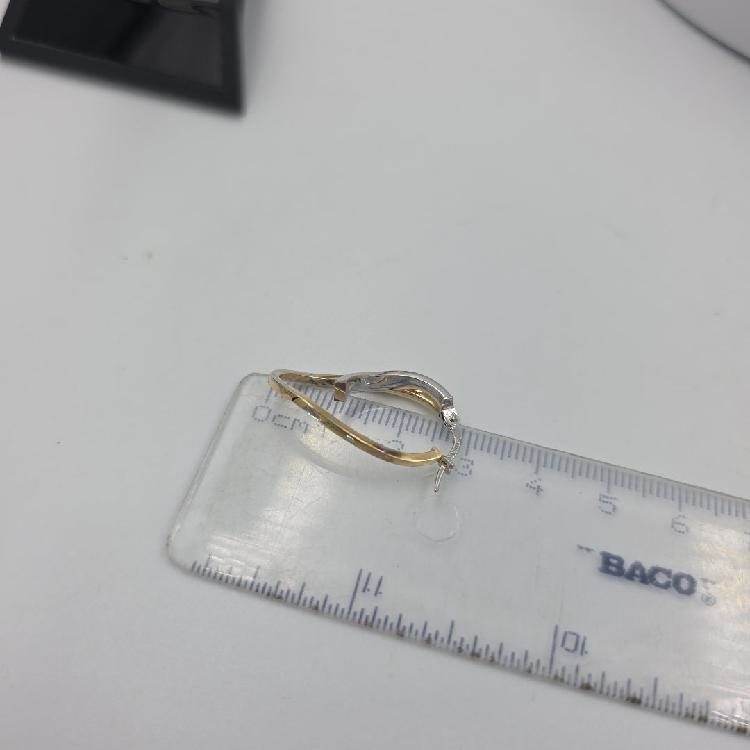 ARRACADAS PAR ORO,ORO COMBINADO 14 K 1,70 GRMS (SEMINUEVO)