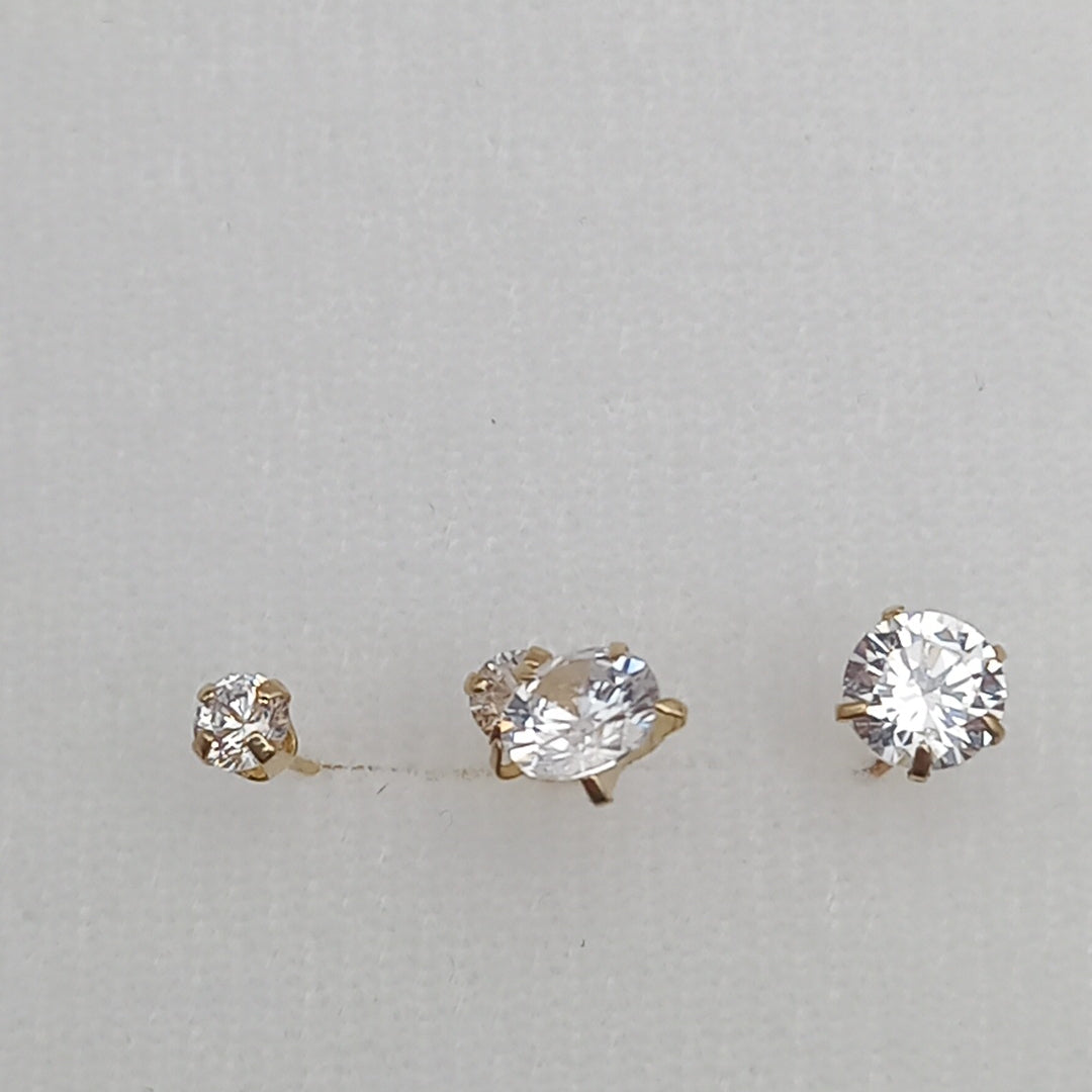 ARETES PAR ORO 10 K 0.7 GRMS (SEMINUEVO)