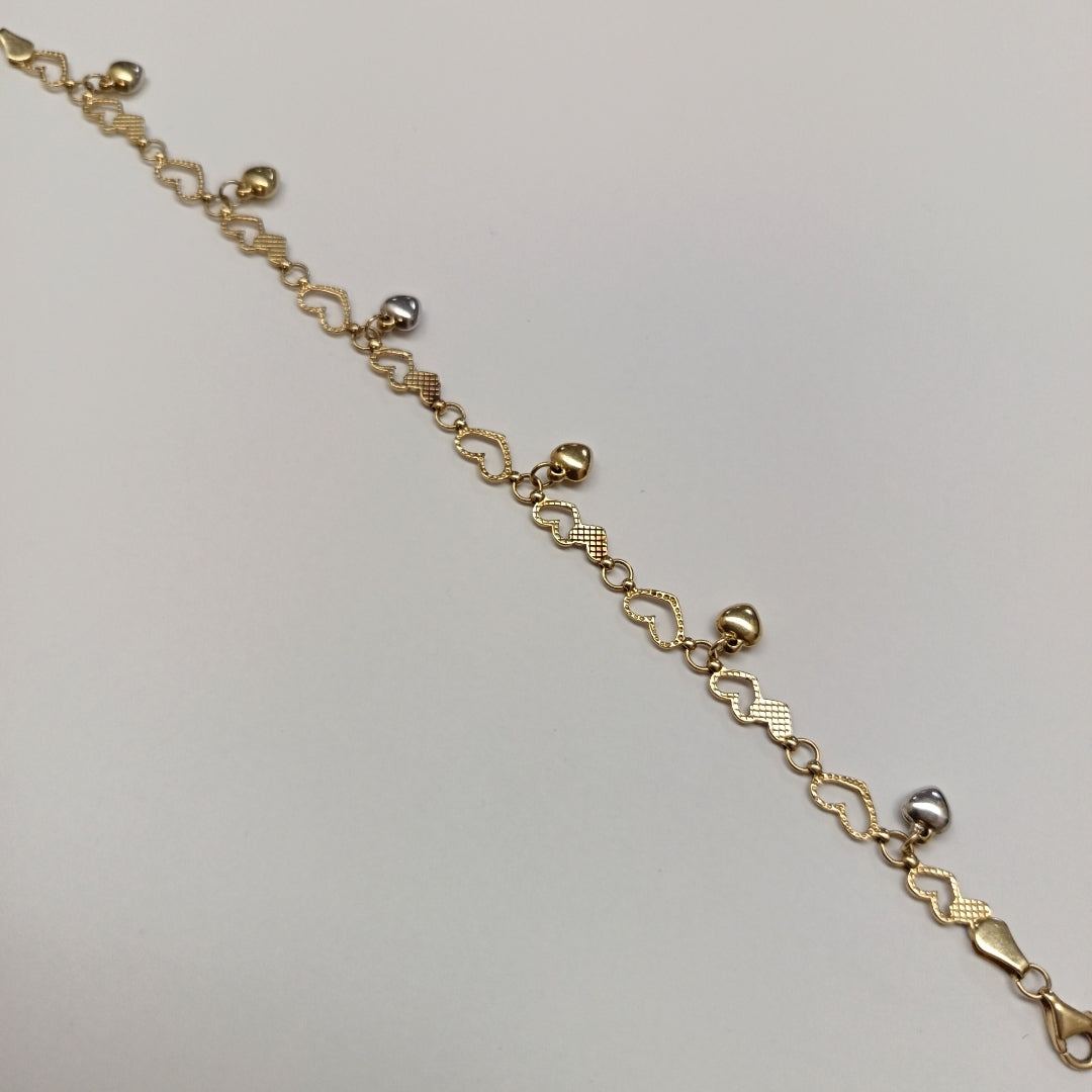 PULSERA ORO,ORO BLANCO 14 K 5,90 GRMS (SEMINUEVO)