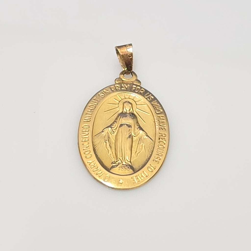MEDALLA RELIGIOSA ORO 18 K 6.8 GRMS (SEMINUEVO)