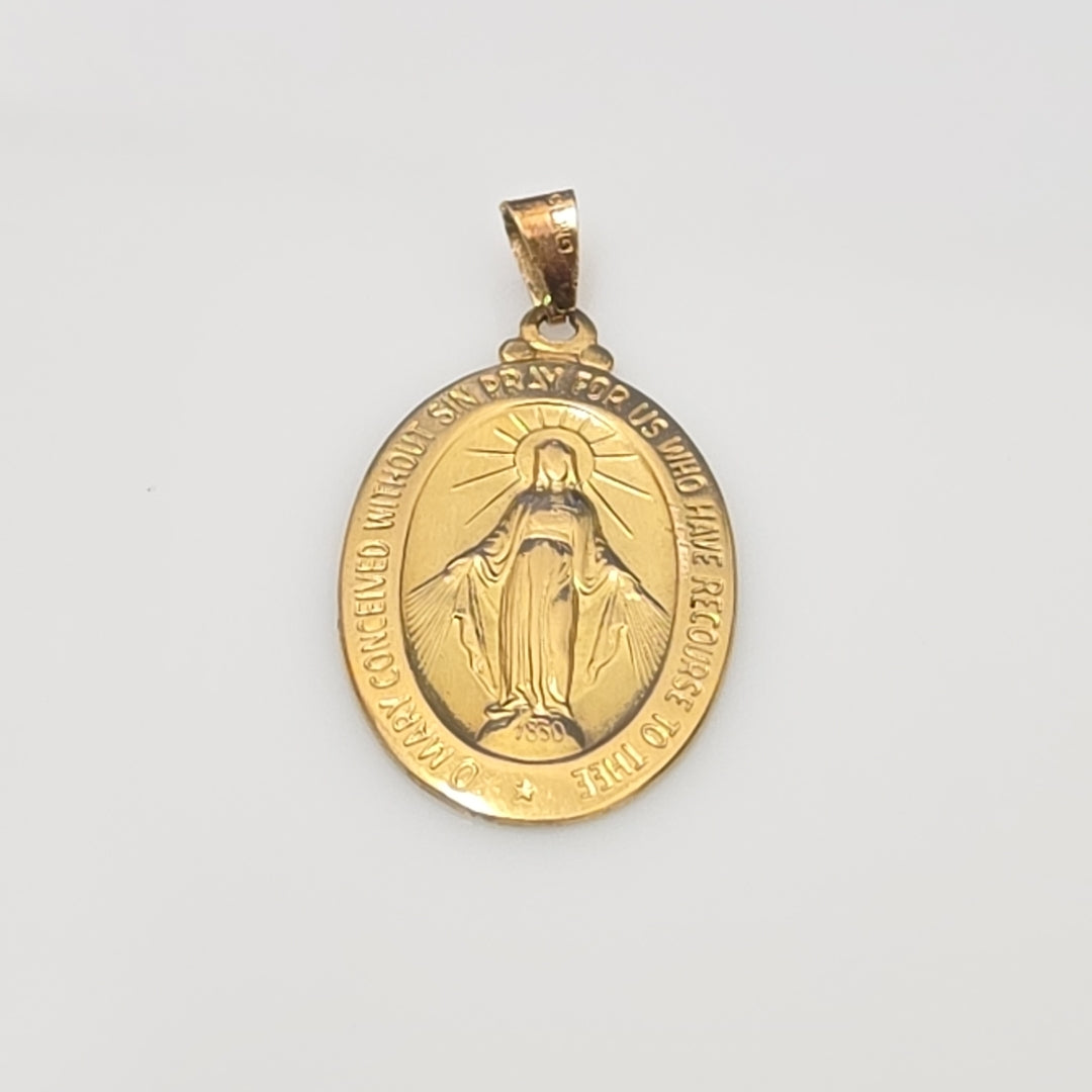 MEDALLA RELIGIOSA ORO 18 K 6.8 GRMS (SEMINUEVO)