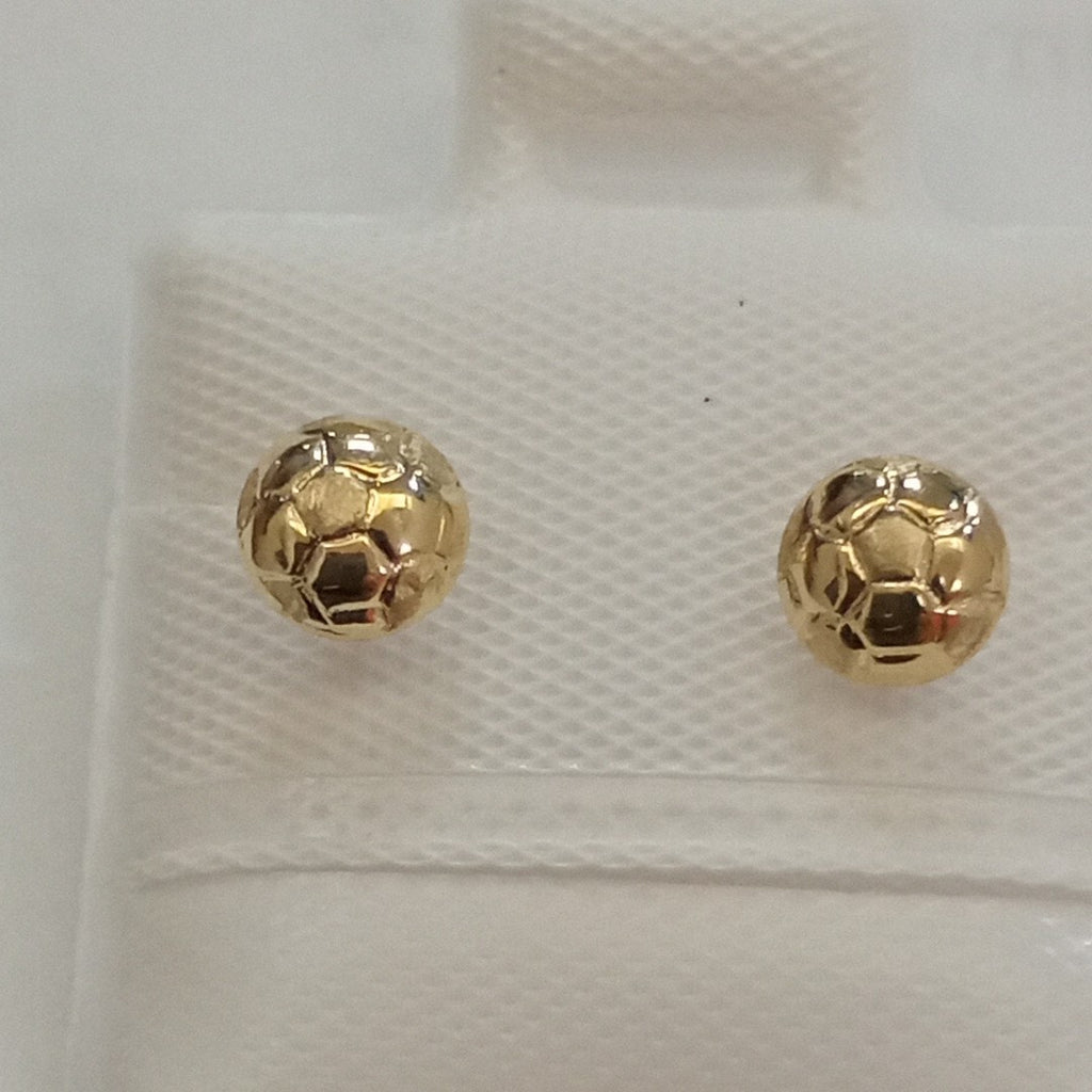 BROQUELES BROQUEL FIG BALON DE FUTBOL 14K 0.2387 GR (NUEVO)