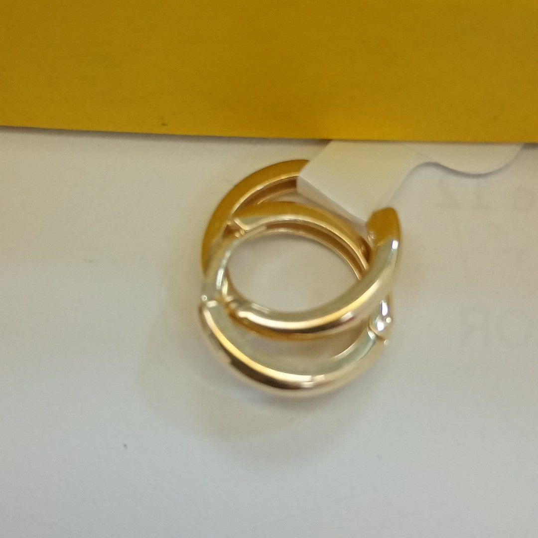 ARETES ARRACADAS LISAS 10K 1.2 GR (NUEVO)