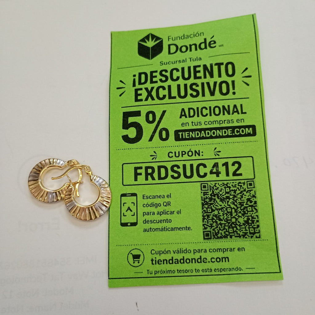 ARRACADAS ORO 10K 1.4 (NUEVO)