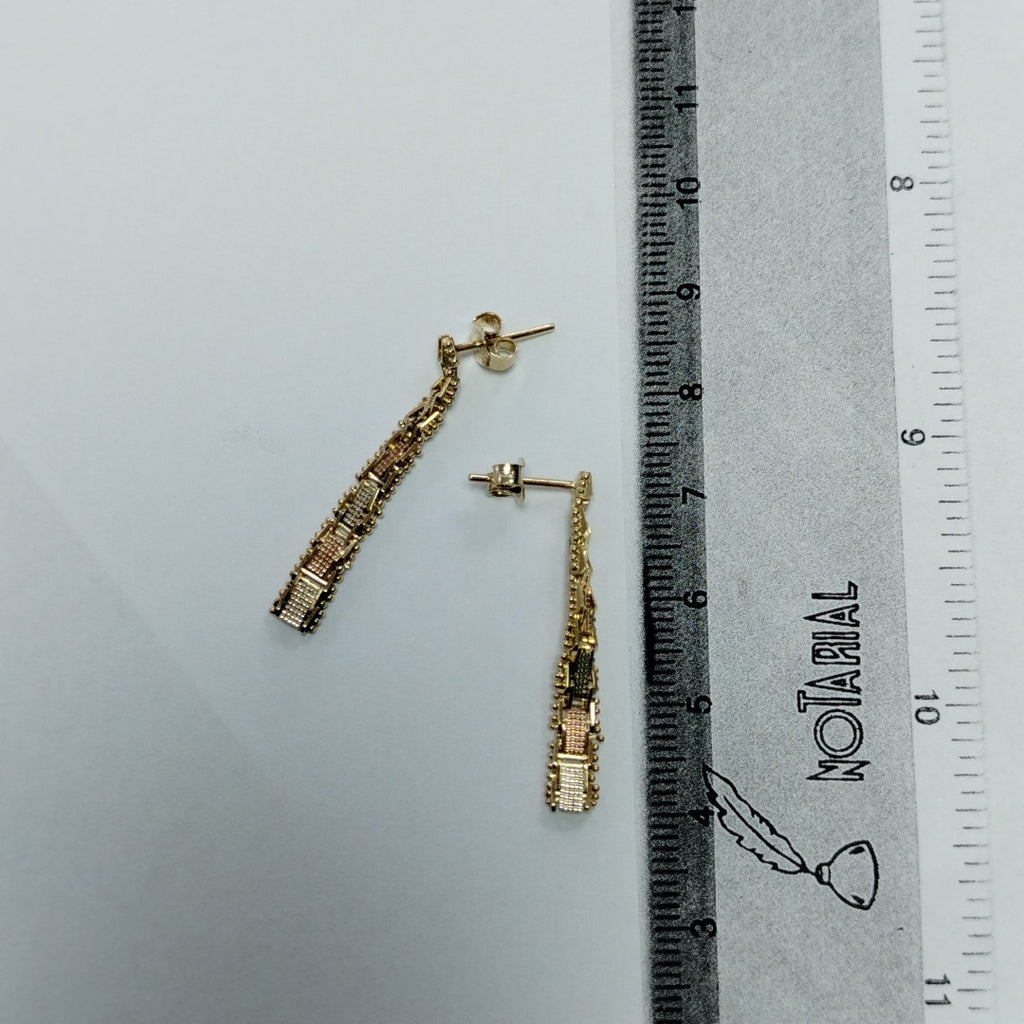 BROQUELES PAR ORO 14 K 2.7 GRMS (SEMINUEVO)
