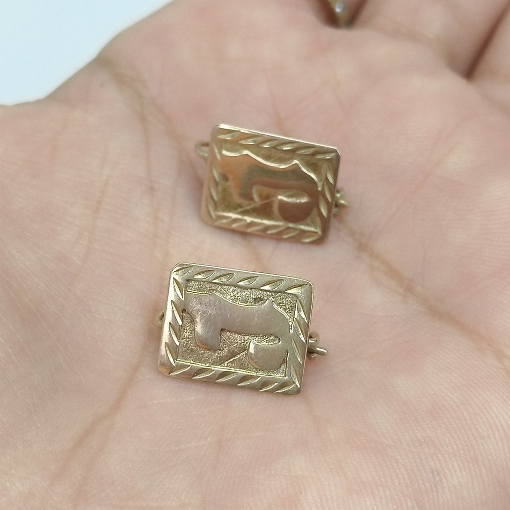 ARETES PAR ORO 10 K 1.5 GRMS (SEMINUEVO)