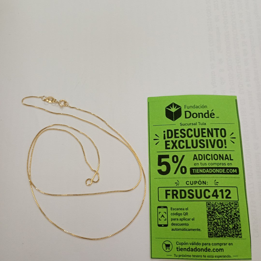CADENA VENECIANO 14K 55 CM 1.8 GR (NUEVO)