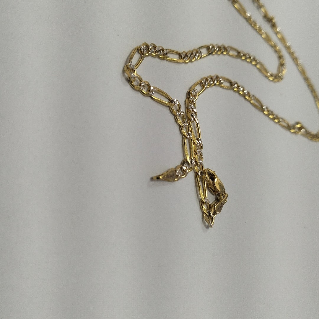 CADENAS 3X1 DIAMANTADA ORO 14K 55 CM 8.5 GR (NUEVO)