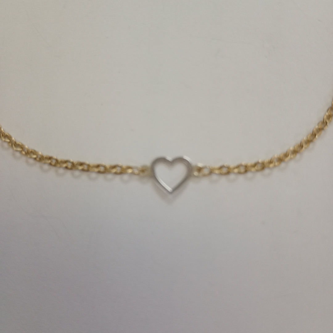 PULSERA ESPECIAL CON CORAZONES 10K 18 CM 1.2 GR (NUEVO)