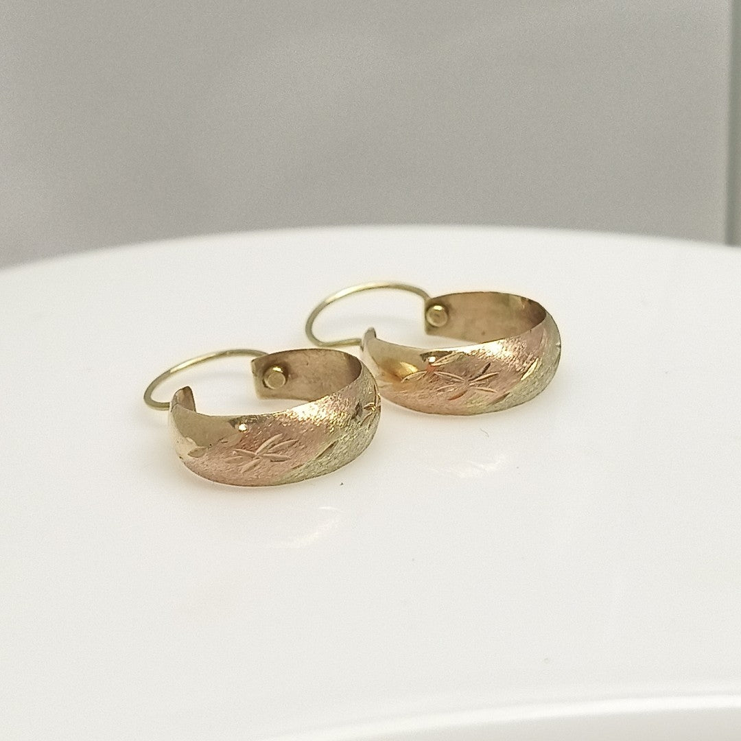 ARRACADAS PAR ORO 8 K 1,60 GRMS (SEMINUEVO)