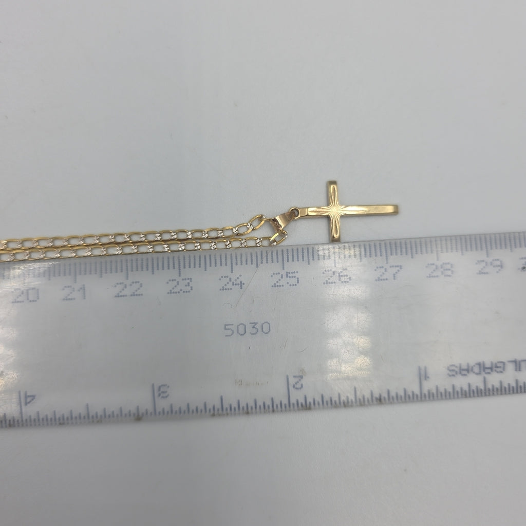 CADENA, CRUZ ORO 10 K 3.6 GRMS (SEMINUEVO)