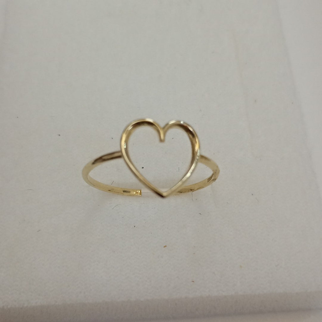 ANILLOS ANILLITO FIG CORAZON 10K TALLA 9 0.9 GR (NUEVO)