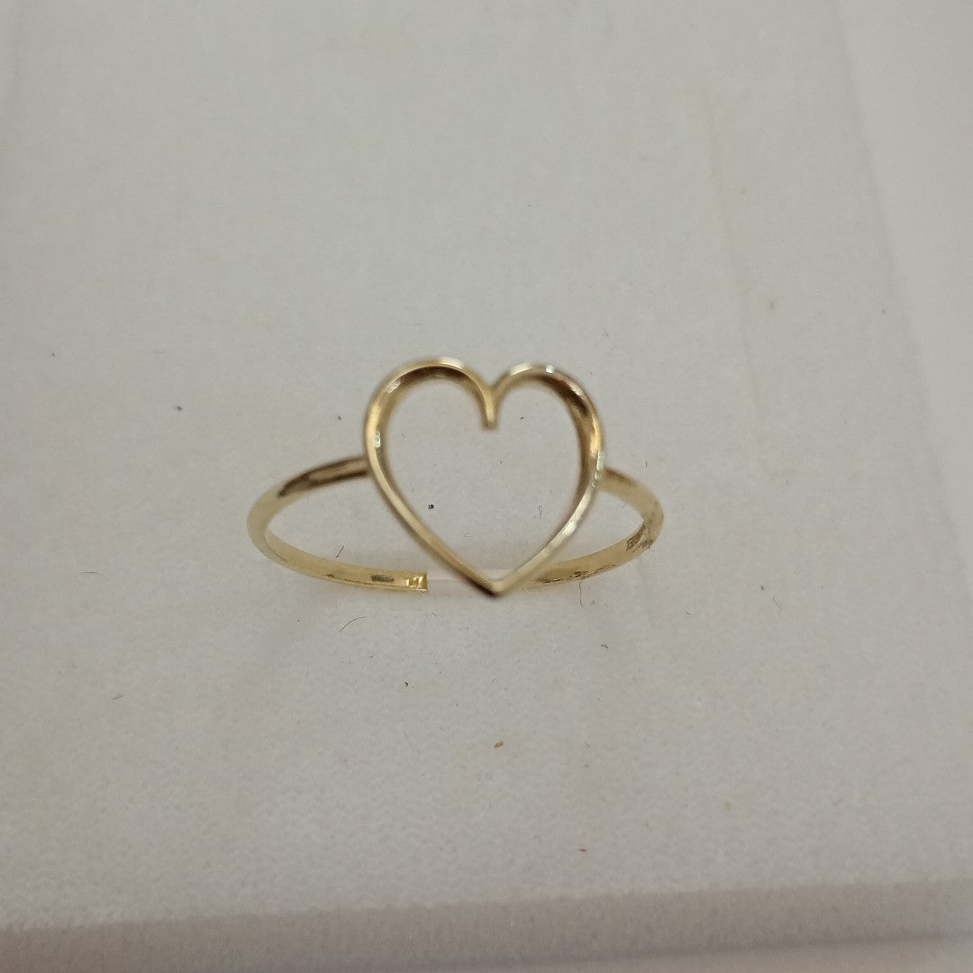 ANILLOS ANILLITO FIG CORAZON 10K TALLA 9 0.9 GR (NUEVO)