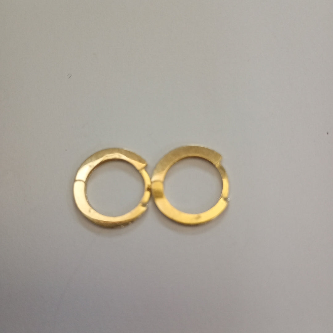 ARETES ARRACADAS CON CIRCONIAS 14K 1.2 GR (NUEVO)
