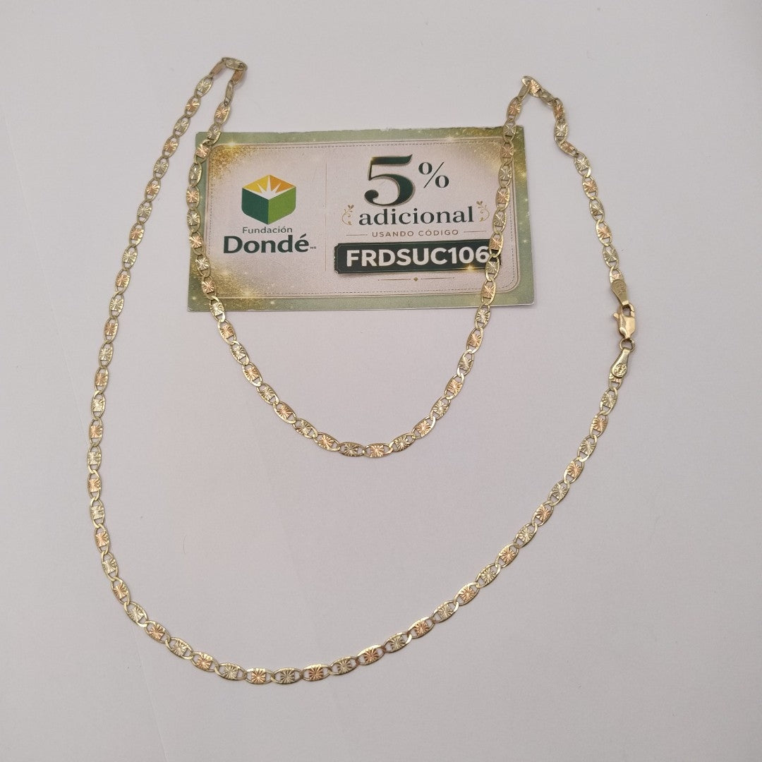 CADENA ORO, ORO COMBINADO 10 K 7 GRMS (SEMINUEVO)