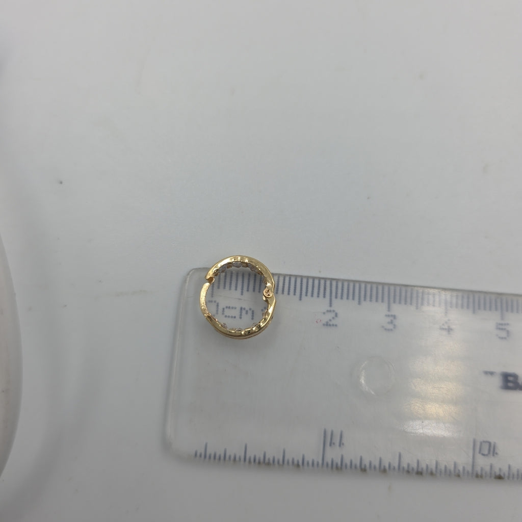 ARETES ARRACADAS C CIRCONIAS 10K 1.4 GR (NUEVO)