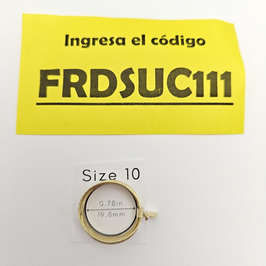SEMANARIO DE ARGOLLAS ORO 14 K 4,30 GRMS (SEMINUEVO)