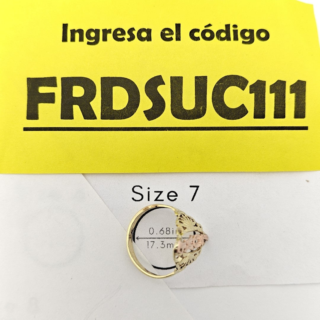 ANILLITO ORO COMBINADO 14 K 2.6 GRMS (SEMINUEVO)