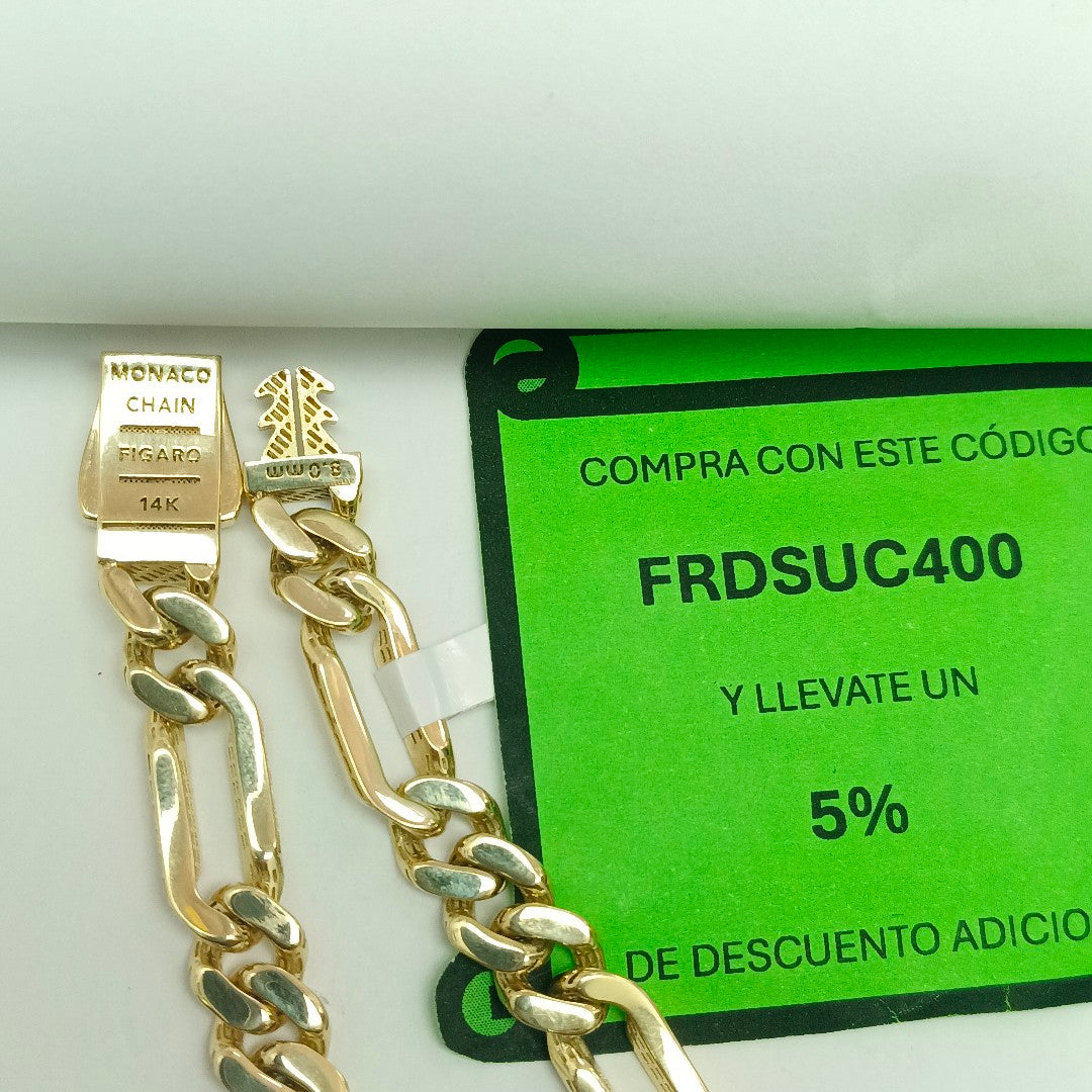 PULSERA MONACO ORO 14K 9.3 (NUEVO)