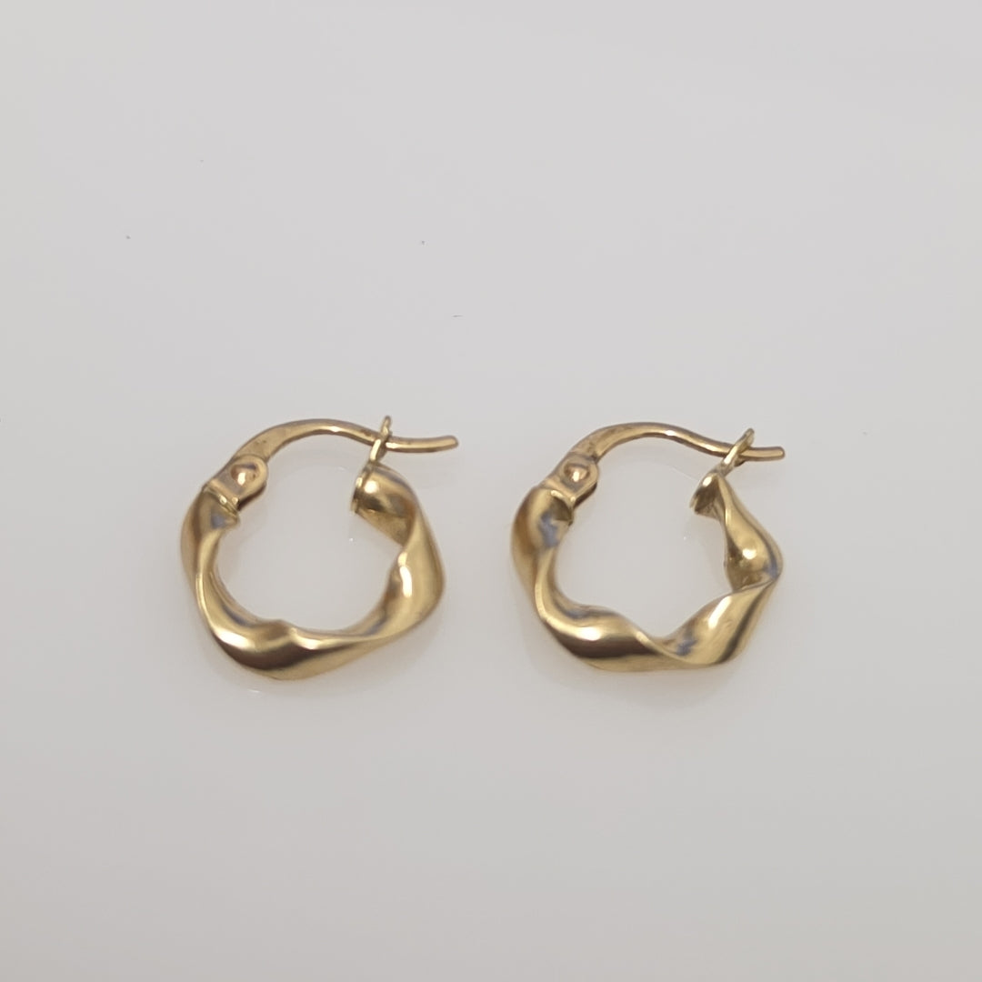 ARRACADAS PAR ORO 14 K 1 GRMS (SEMINUEVO)