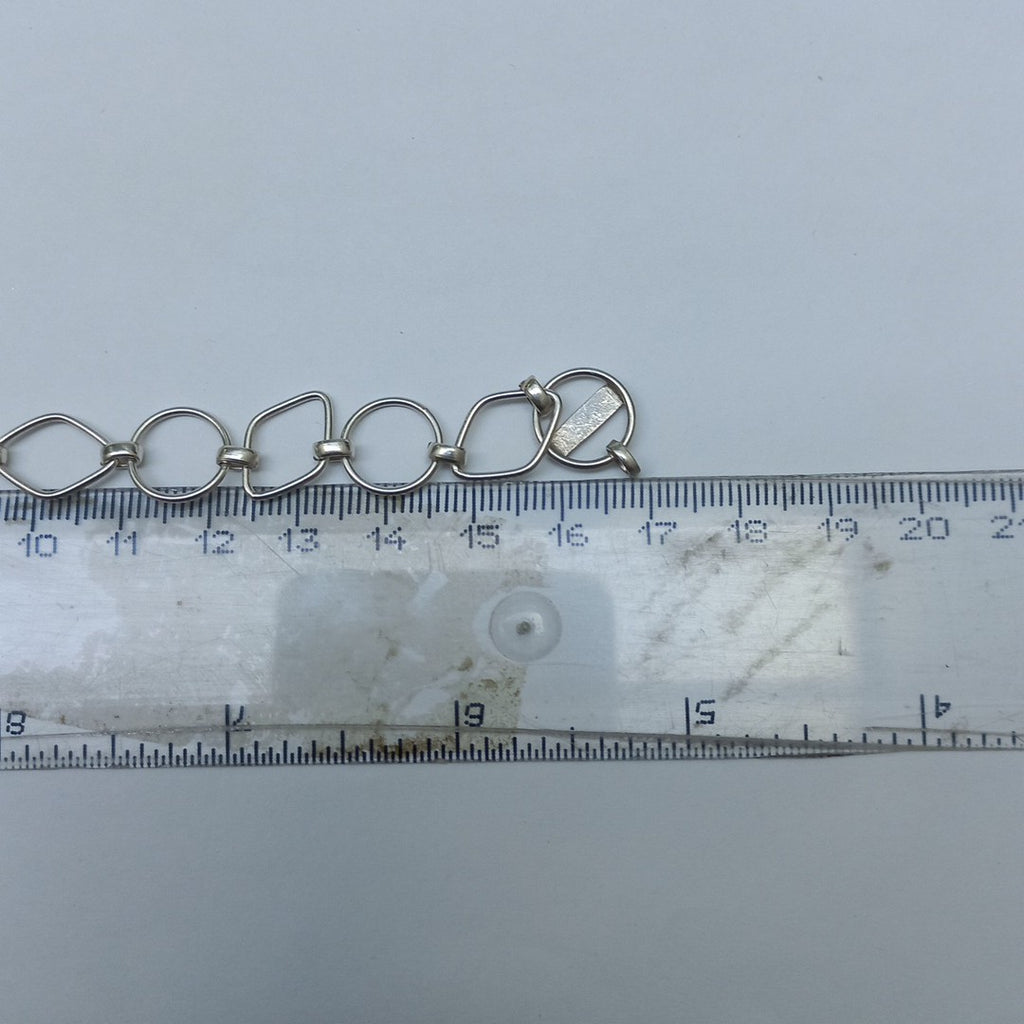 DIJE, ESCLAVA, PULSERA PLATA 16.2 GRMS (SEMINUEVO)