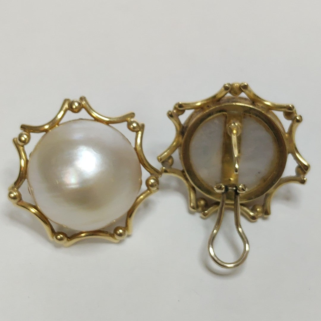 ARETES PAR ORO 14 K 17,20 GRMS (SEMINUEVO)