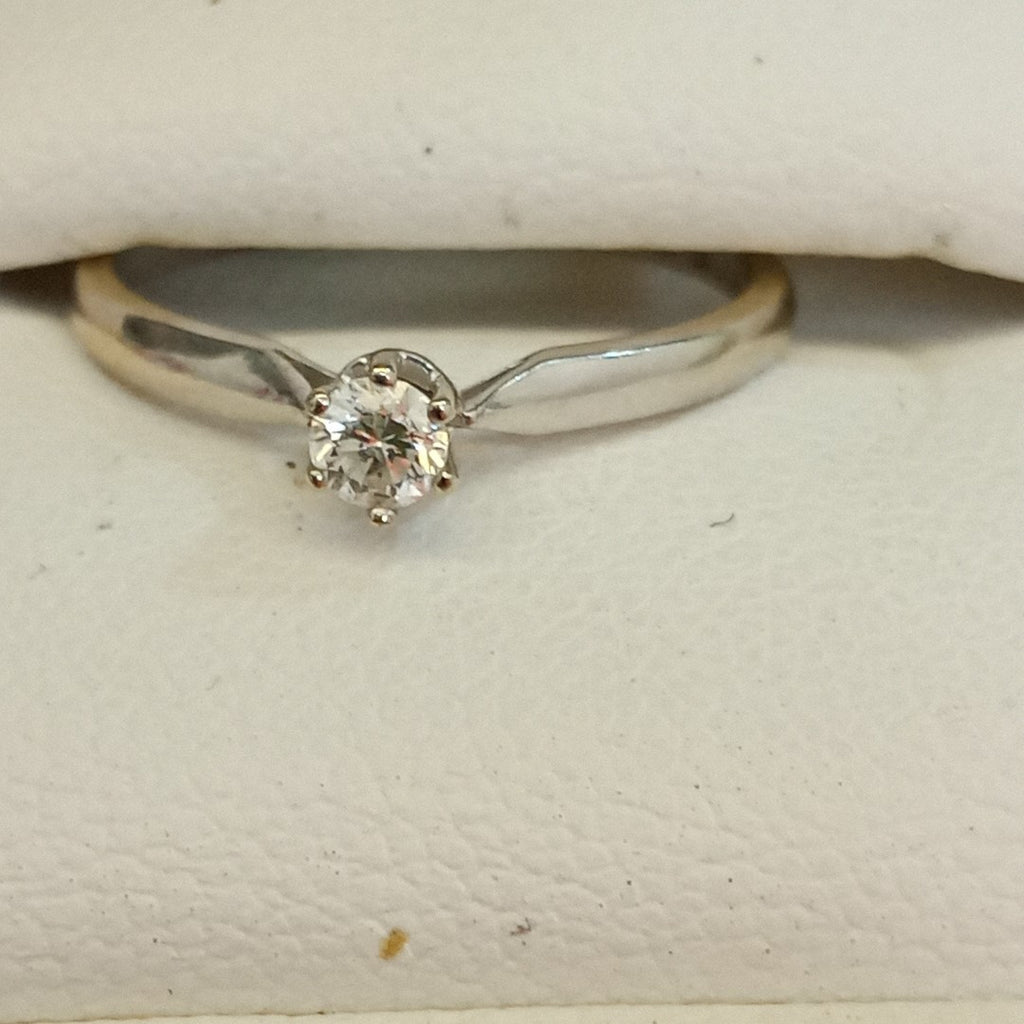 ANILLITO ORO BLANCO 14 K 1,40 GRMS (SEMINUEVO)