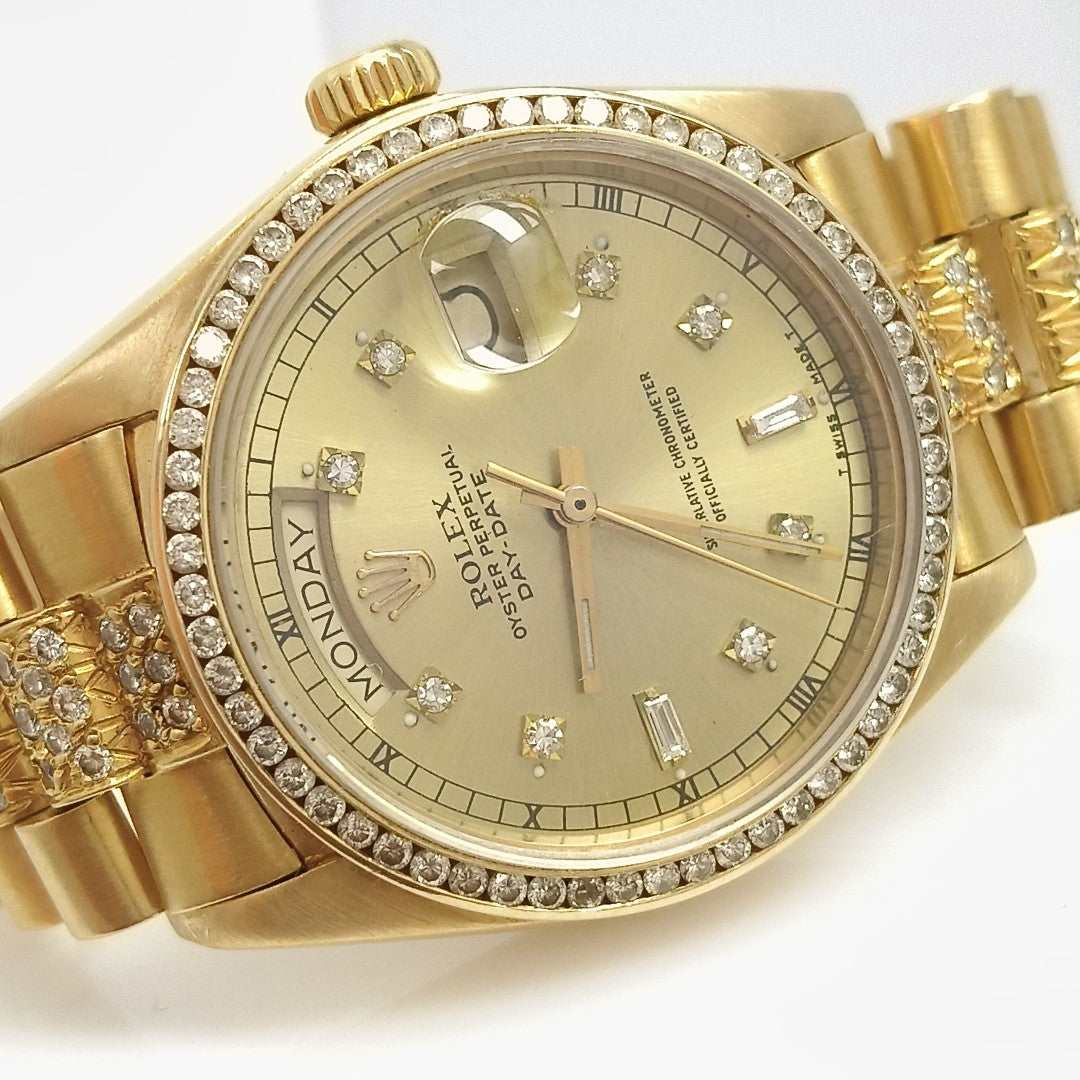 RELOJ CAJA ACERO PULSO ORO ORO 18 K 139.9 GRMS (SEMINUEVO)