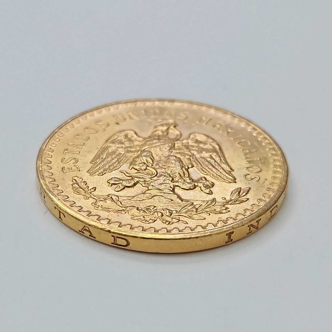 K1 41,60 GRMS 21 K IDENTIFICACIÓN MONEDA NOMINATIVA MONEDAS PESOS 50 PESOS (SEMINUEVO)