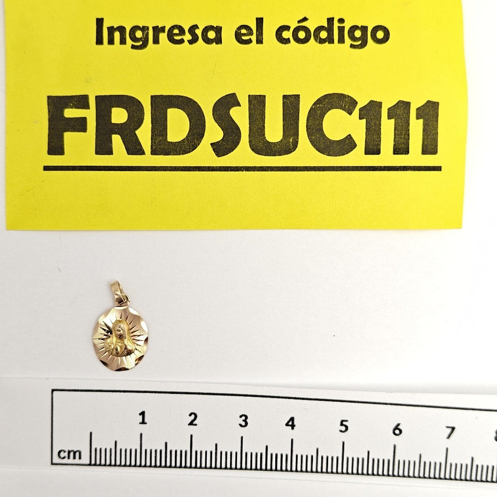 MEDALLA RELIGIOSA ORO 14 K 0,70 GRMS (SEMINUEVO)