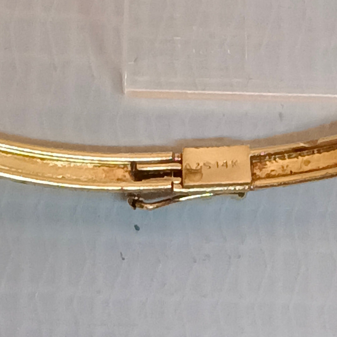 PULSERA RIGIDA ORO 14 K 4 GRMS (SEMINUEVO)