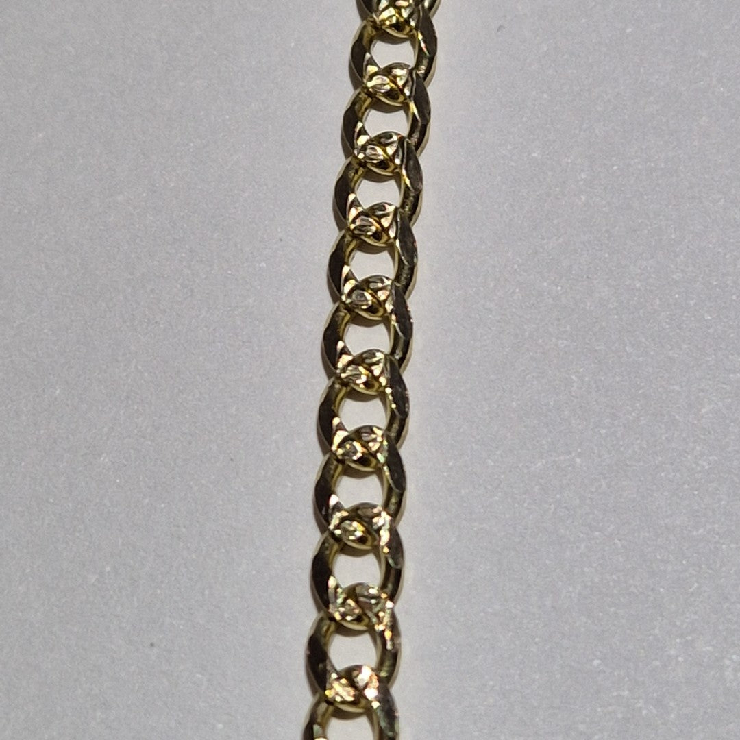 PULSERAS BARBADA ORO 14K 21 CM 5.3 GR (NUEVO)