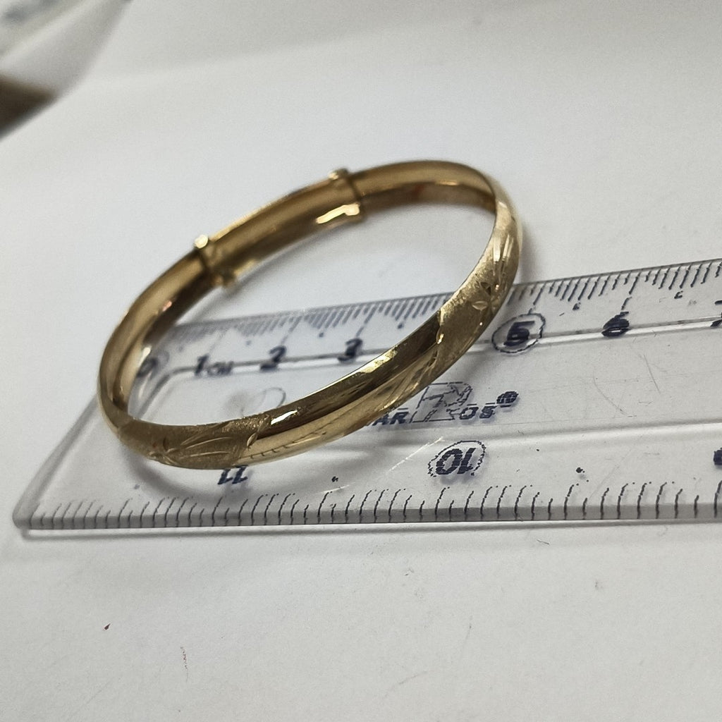 PULSERA RIGIDA ORO 10 K 4,50 GRMS (SEMINUEVO)