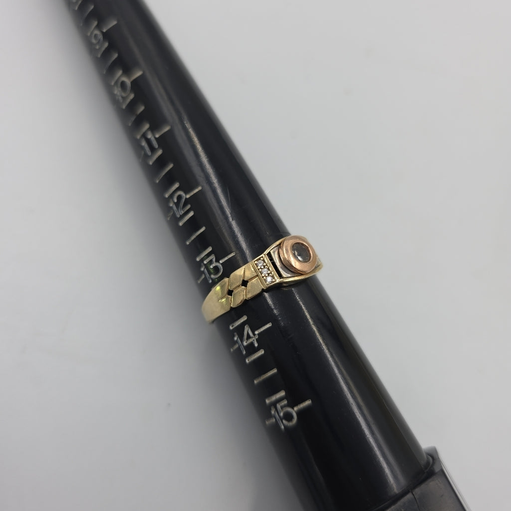 ANILLO ORO, ORO COMBINADO 10 K 4 GRMS (SEMINUEVO)