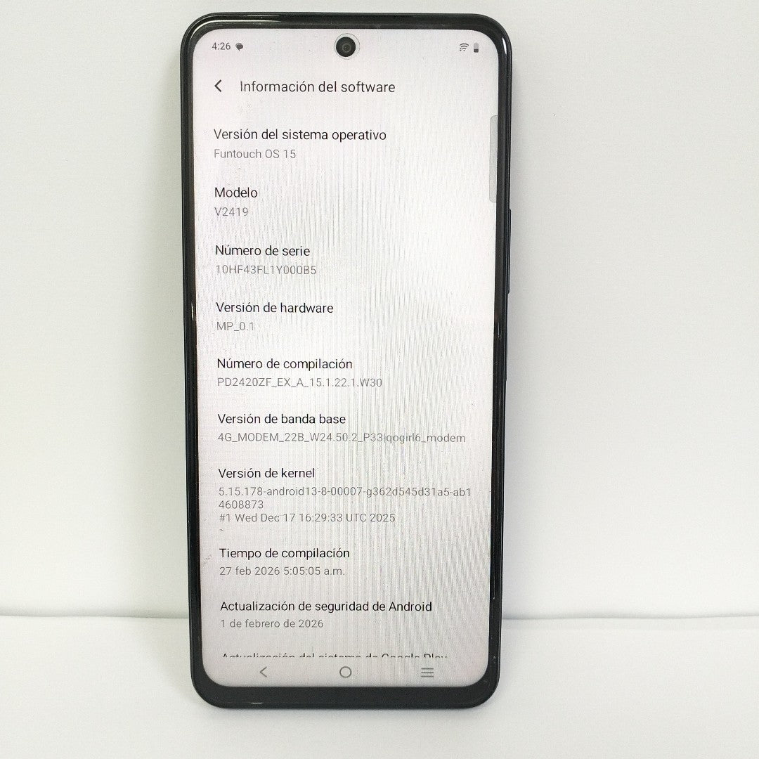CELULAR VIVO Y19S V2419 (2024) 256 GB 8 GB RAM (SEMINUEVO)