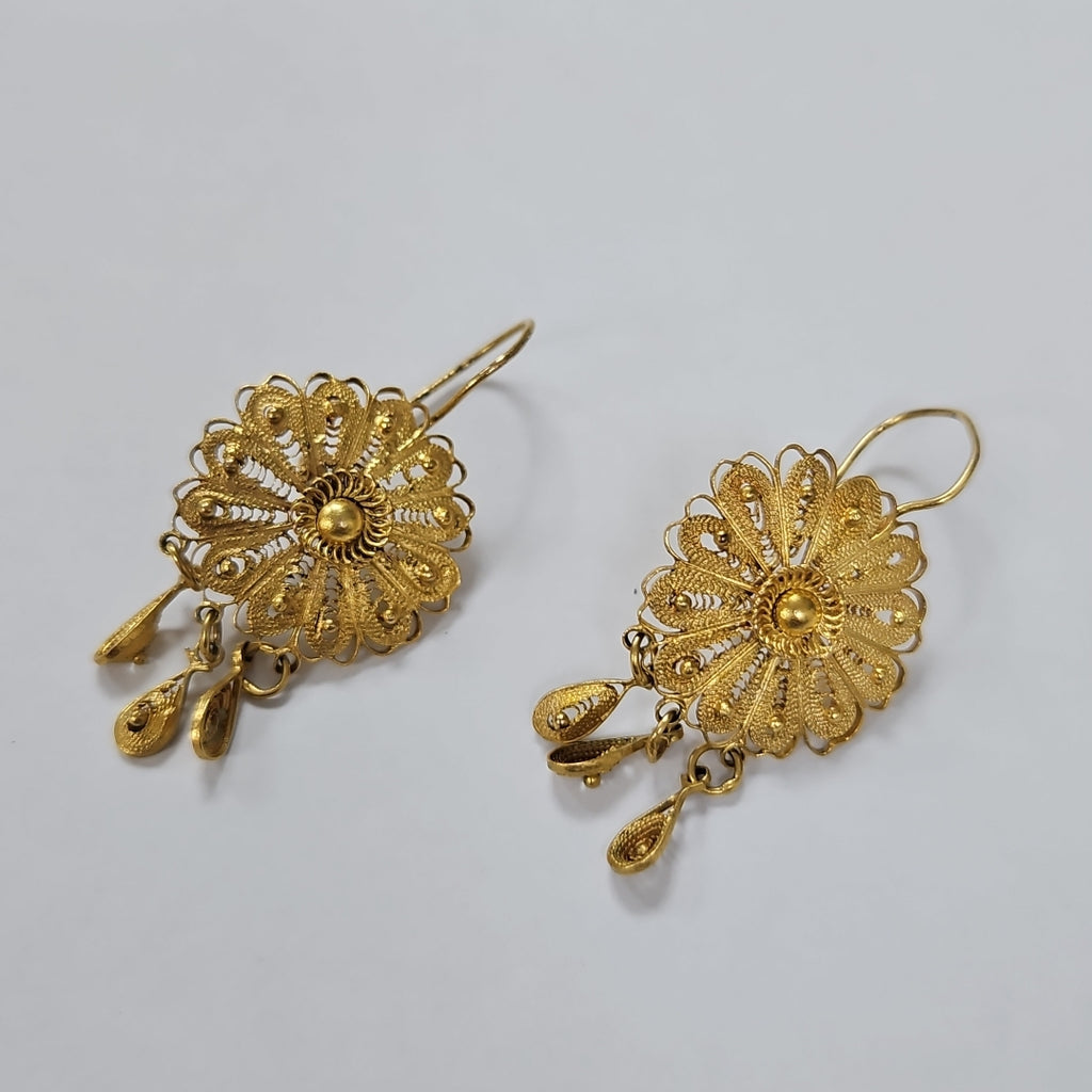 ARETES PAR ORO 10 K 4,50 GRMS (SEMINUEVO)