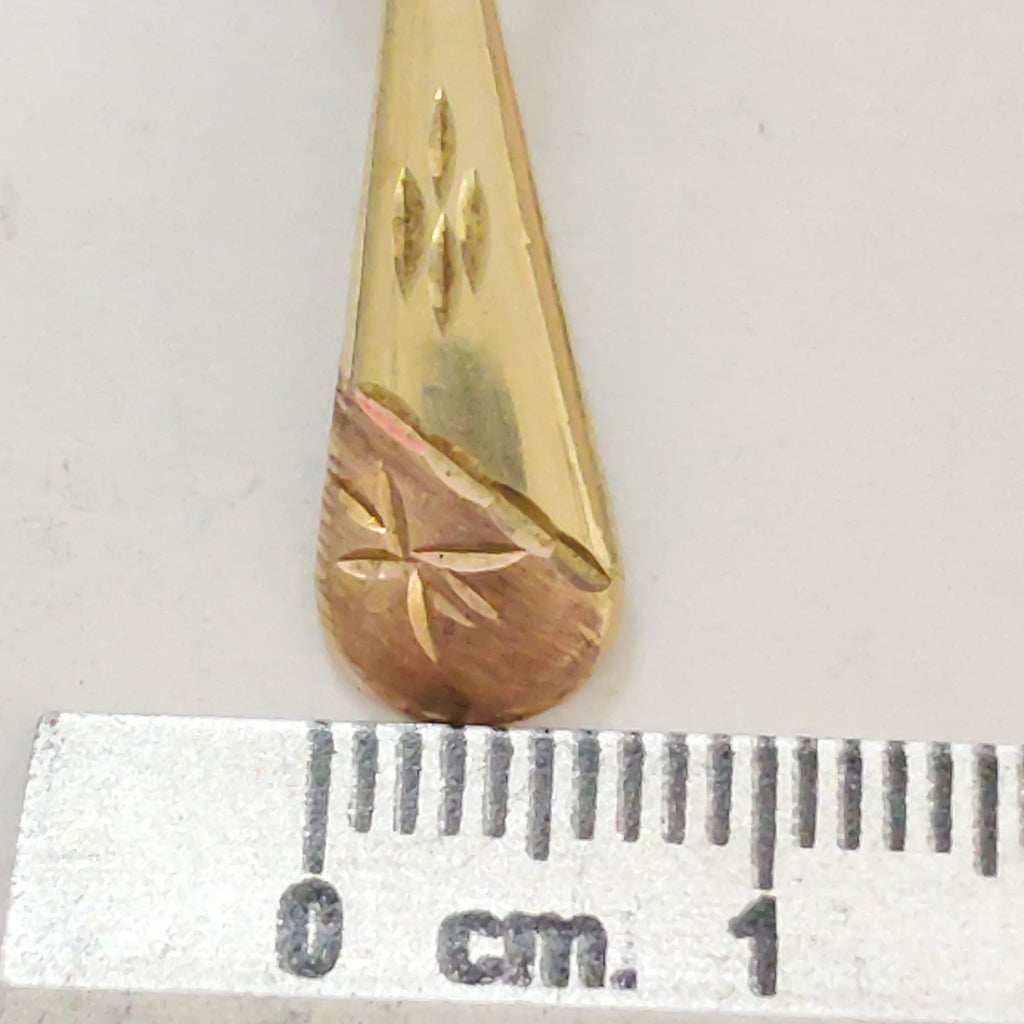 ARETES PAR ORO 8 K 1,30 GRMS (SEMINUEVO)