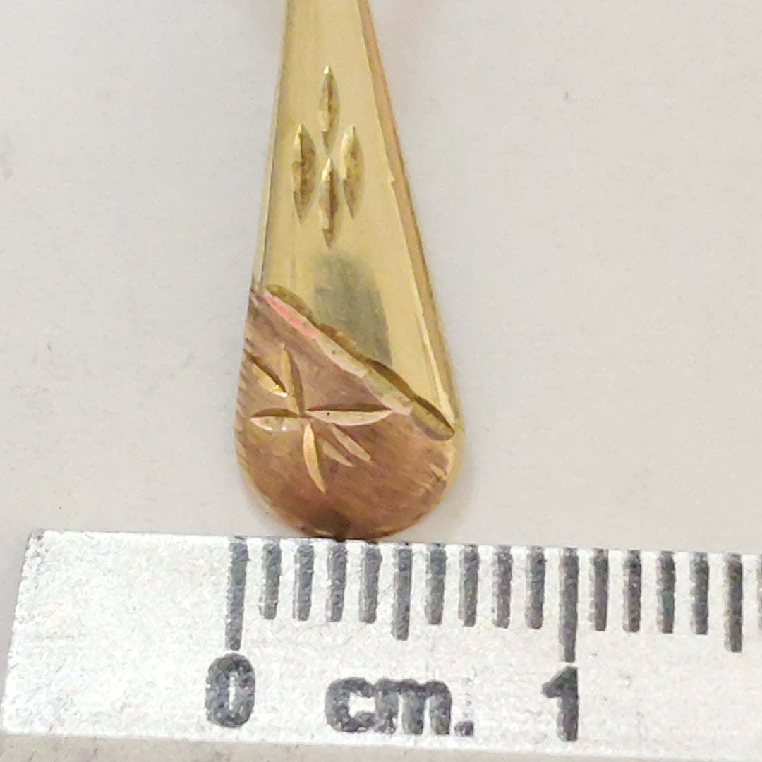 ARETES PAR ORO 8 K 1,30 GRMS (SEMINUEVO)